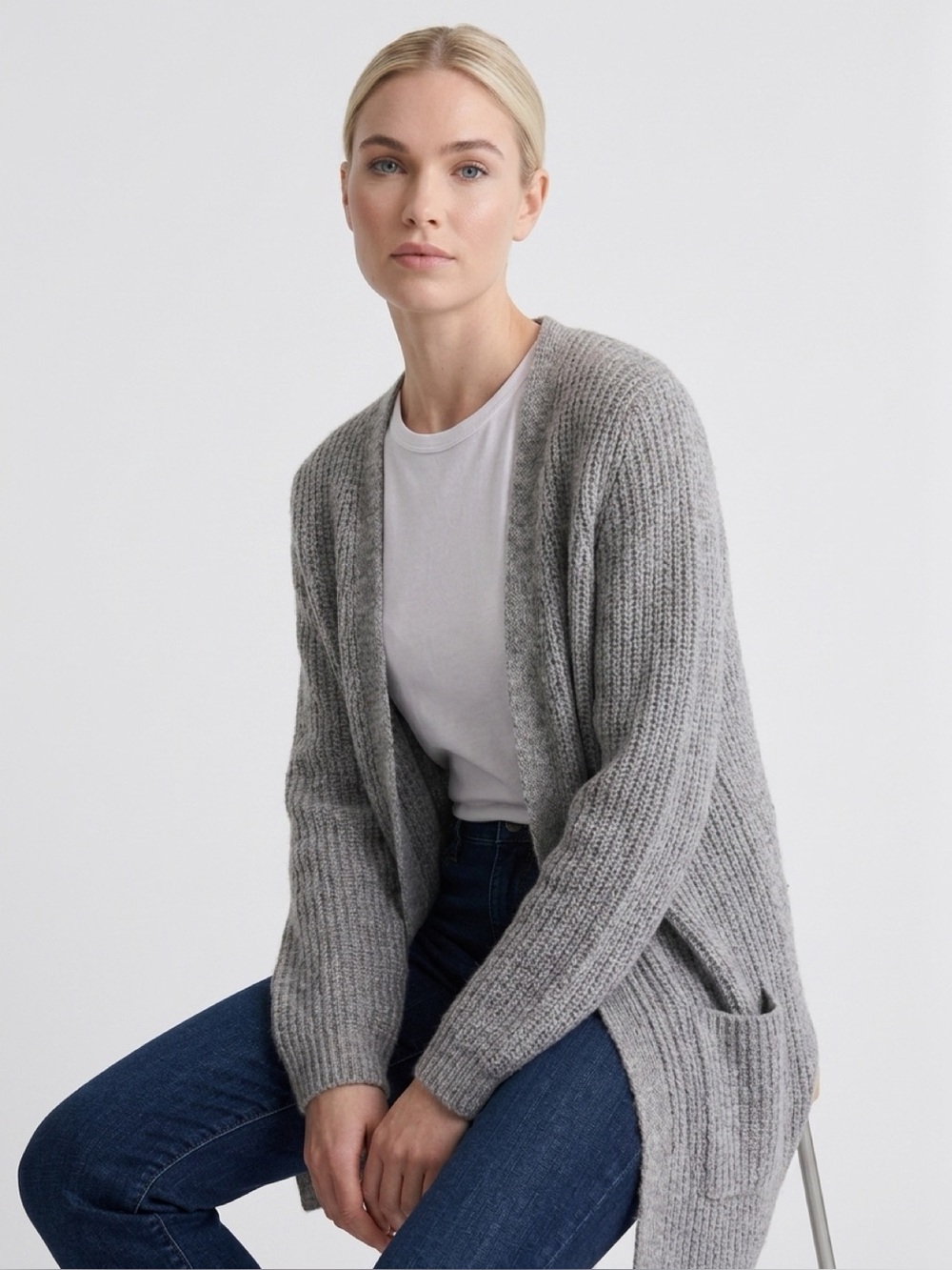 BOSS Wool - Cashmere Long Cardigan